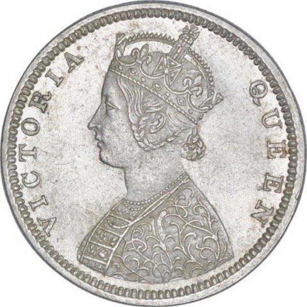 half rupees 1892 silver coin