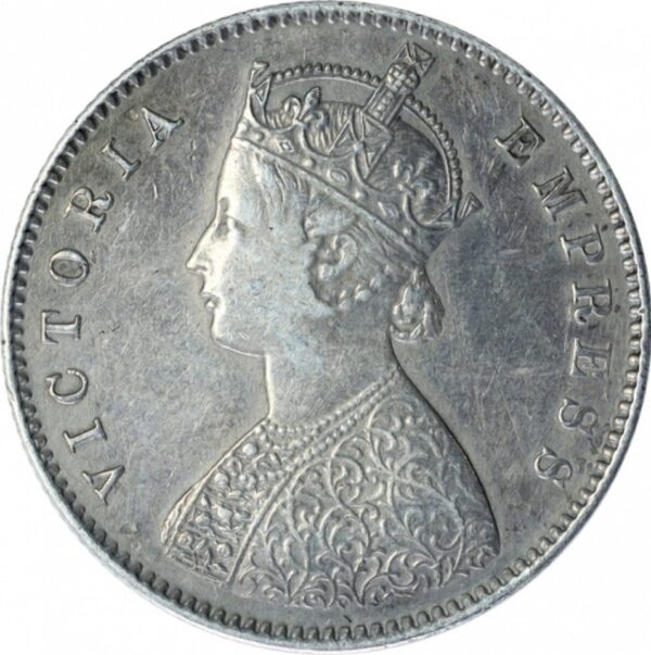 HALF rupees 1899 silver rare coin