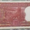 two rupees tiger red 666666 unc condition