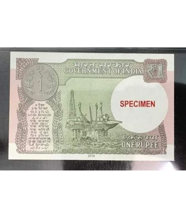 one rupees new specimen note unc condition - Image 2