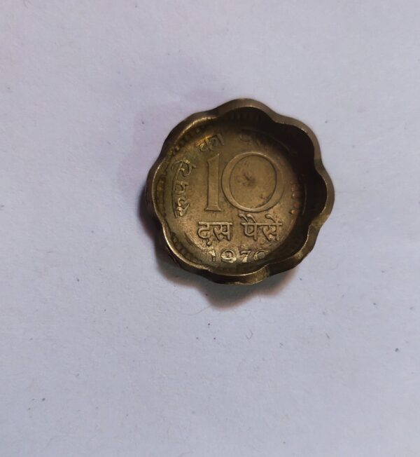 10 paise silver dabbu coins - Image 2