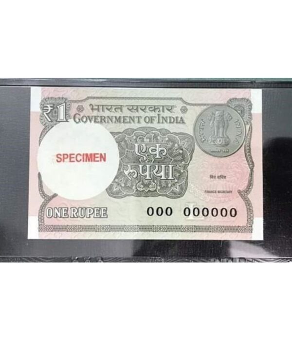 one rupees new specimen note unc condition