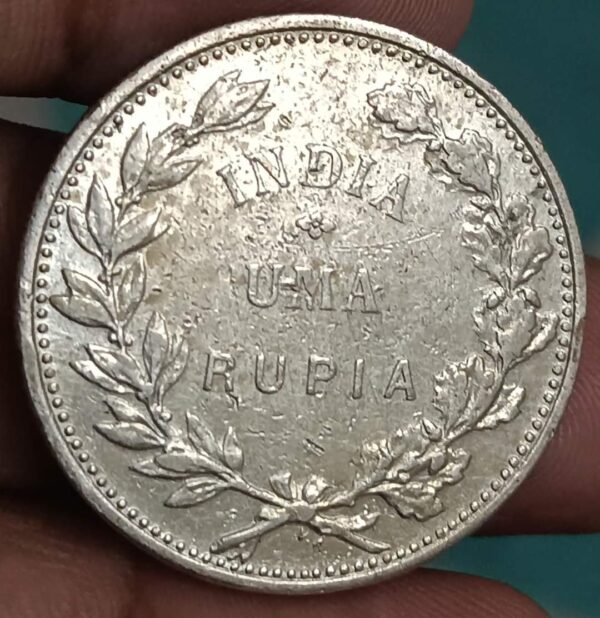 india Uma rupia republic portugu 1912 - Image 2