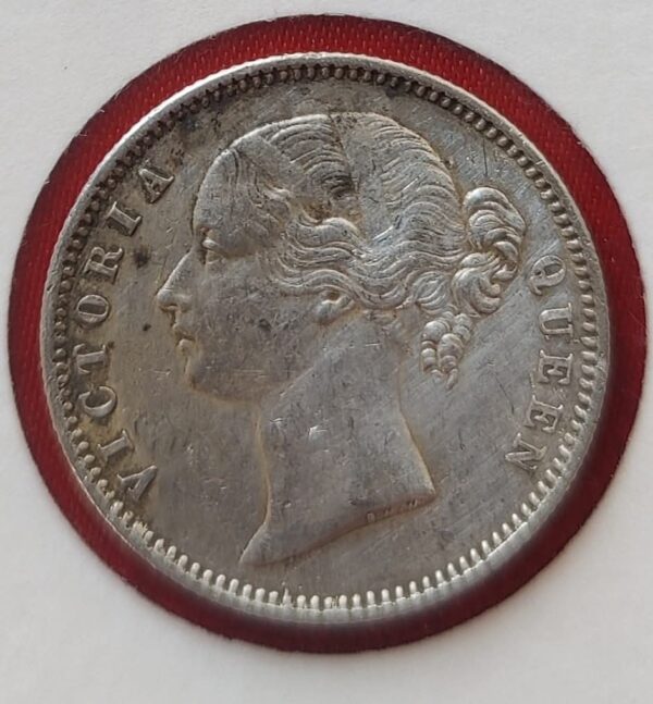 1840 Half Rupee, C/1/ B raised & W. W. incused, 24 berries (12 + 12), MADRAS Mint,