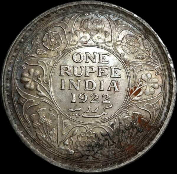 One rupees 1922 silver coin 🥈