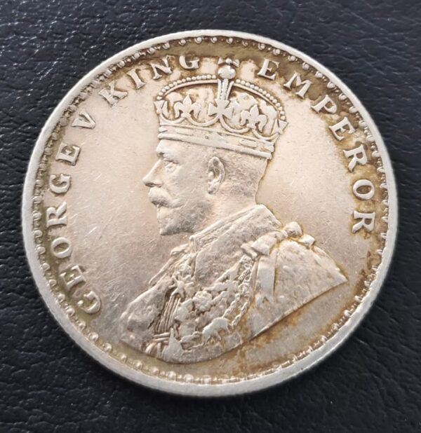 One rupess  1911 silver coin - Image 2