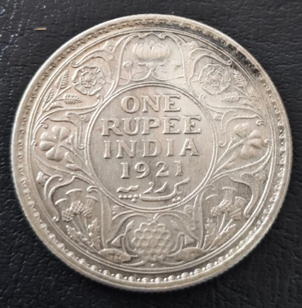 One rupess  1921 silver coin