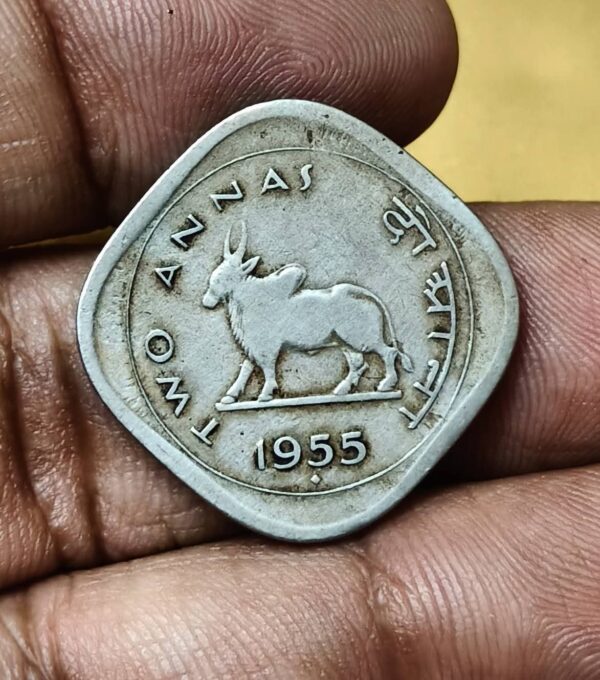 Two anna 1955 coin