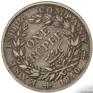 One rupees 1840 william iv rare coin