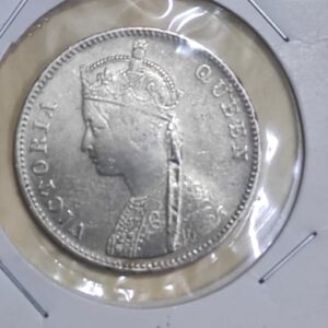 One rupees 1862 long hair rare of rare coin