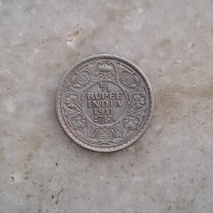 1/4 rupees 1911 xtra fine condition