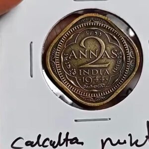 two anna 1944 calcutta mint 5.74 gm