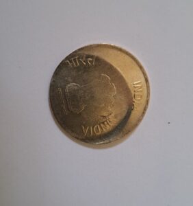 five rupees errors coins
