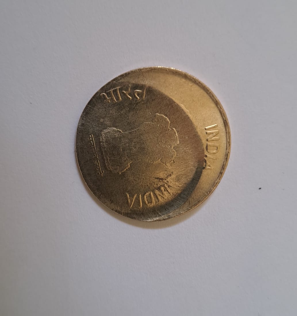 five rupees errors coins