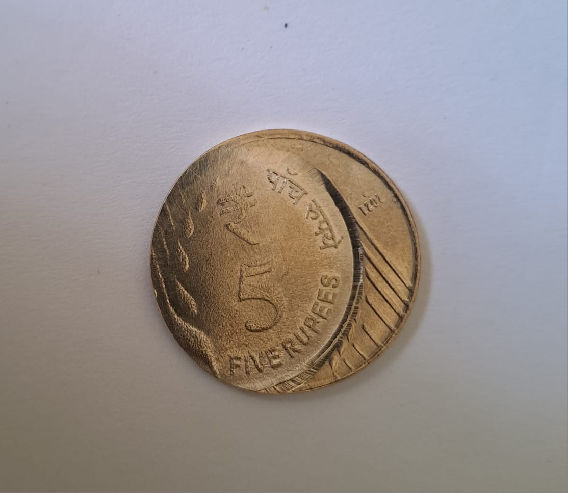 five rupees errors coins - Image 2