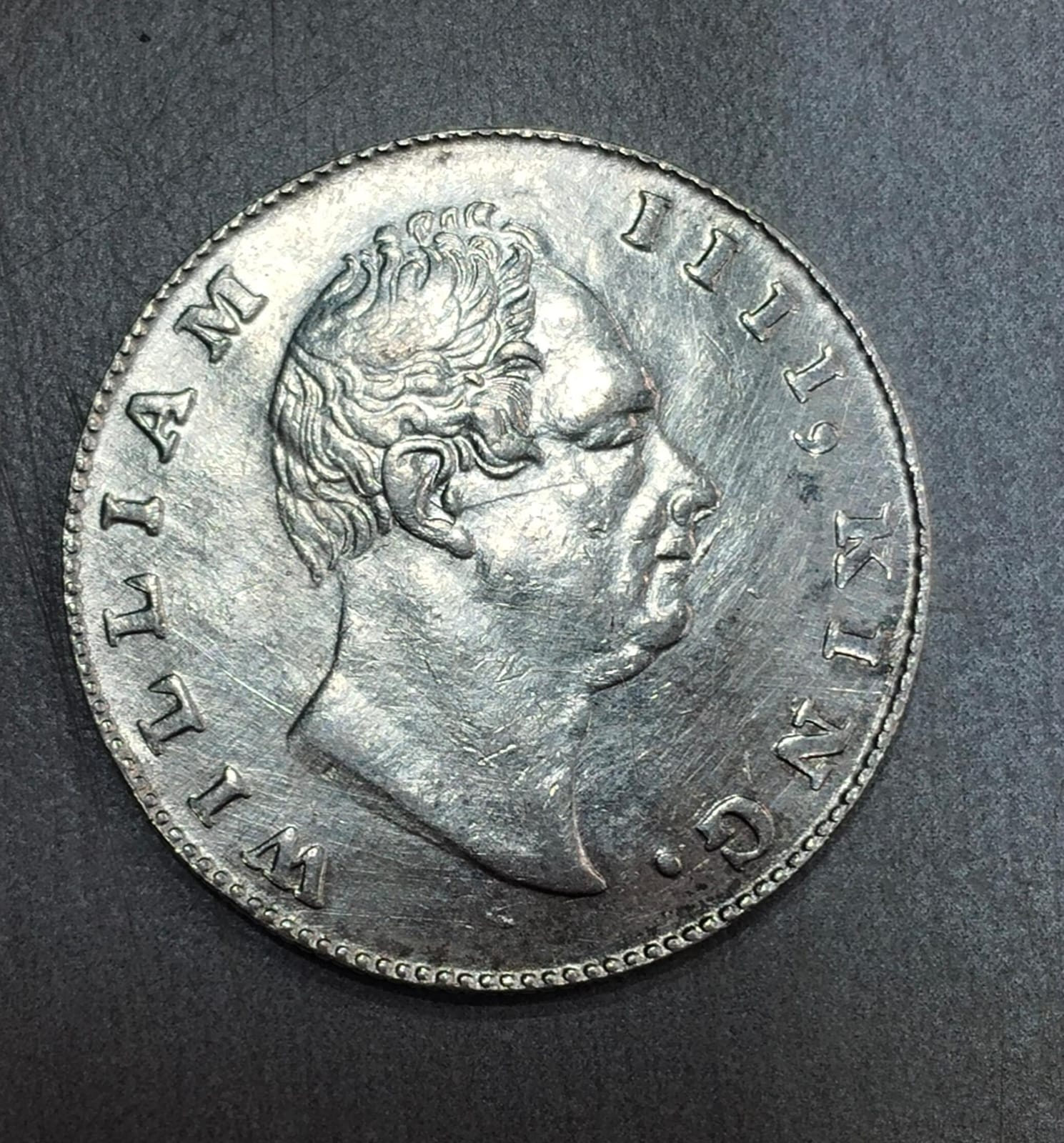 one rupees lakhi coin william iv - Image 2