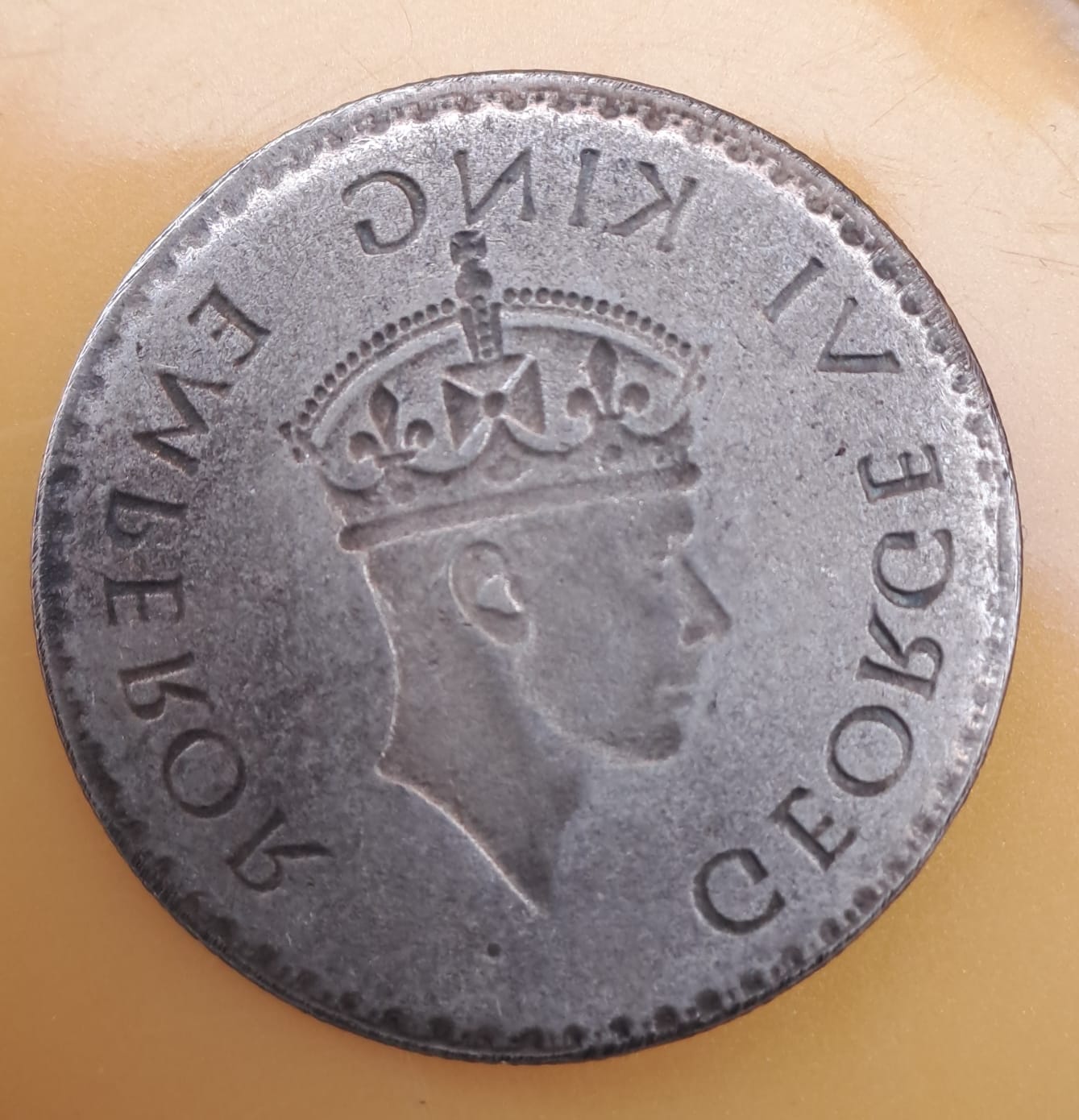 one rupees george vi lakhi coin 11.66 gm