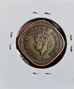 two anna 1944 calcutta coin