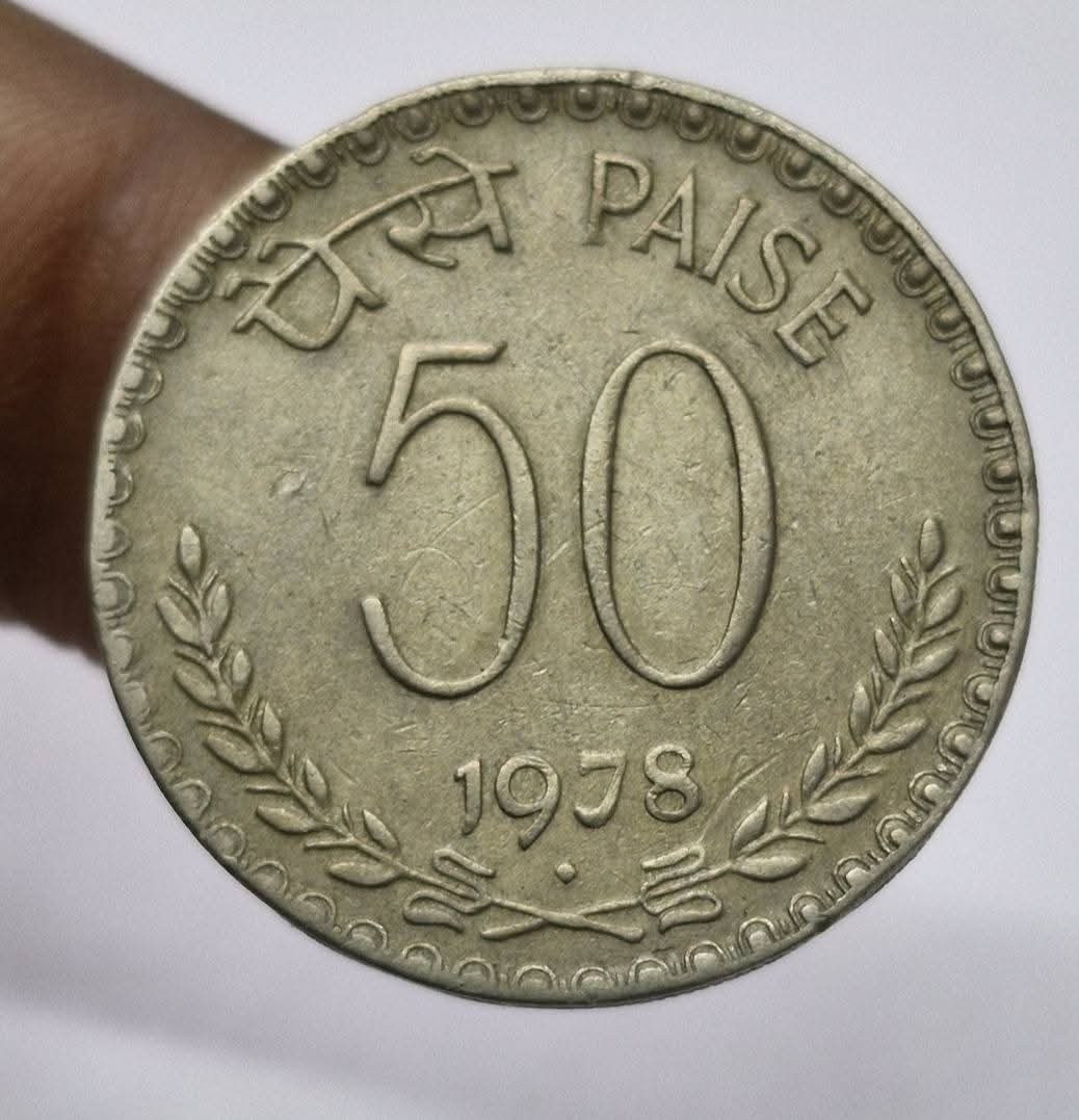 Fifty paise 1978 bombay mint