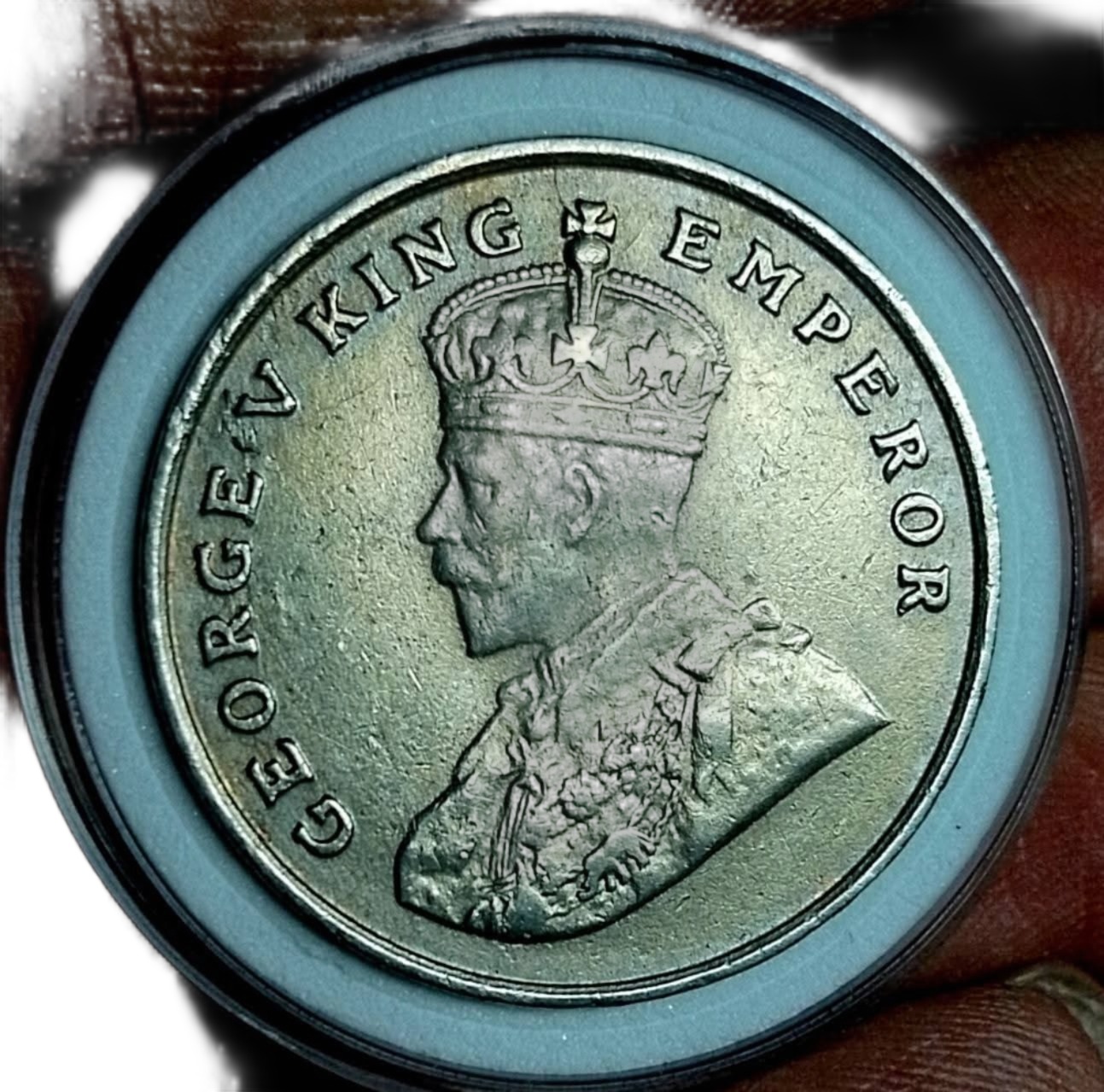 eight anna 1919 copper nickle