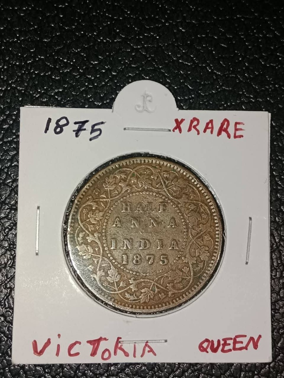 half anna 1875 copper nickle 12.95 coin - Image 2