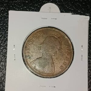 half anna 1875 copper nickle 12.95 coin