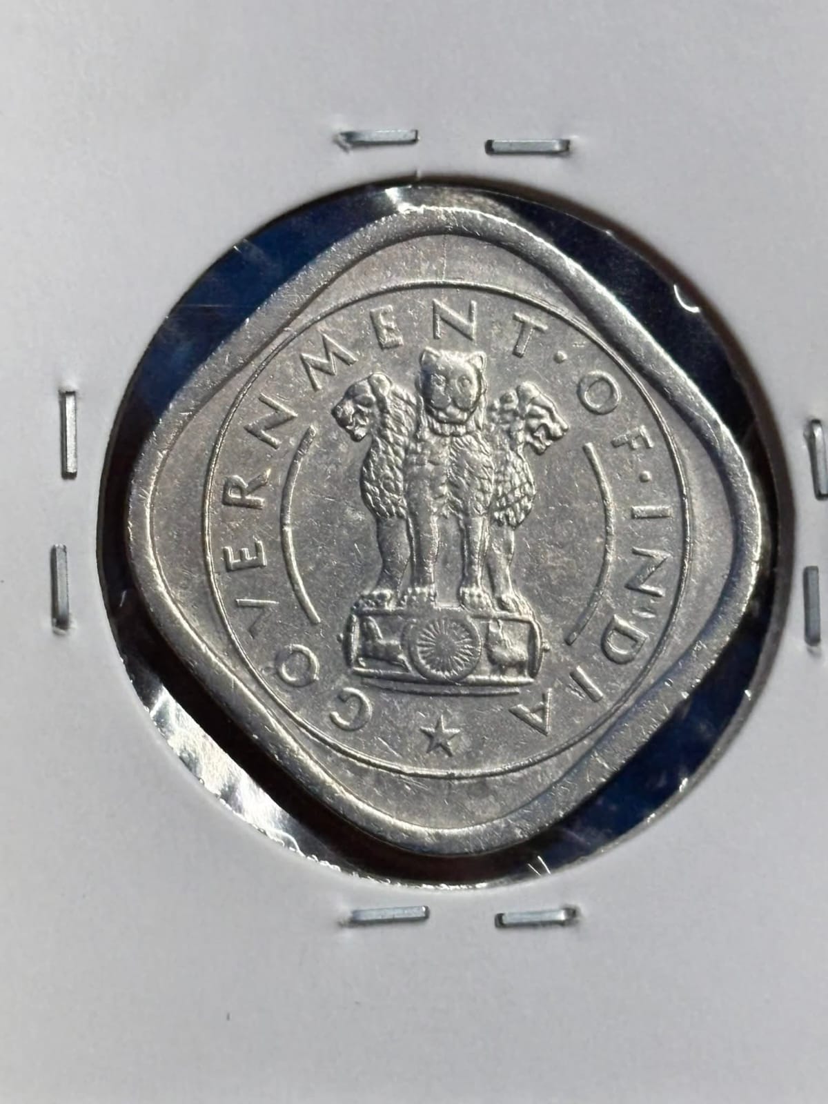 two anna 1955 bombay copper nickle - Image 2