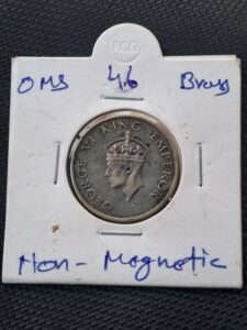 Hal rupess oms coin brass metal