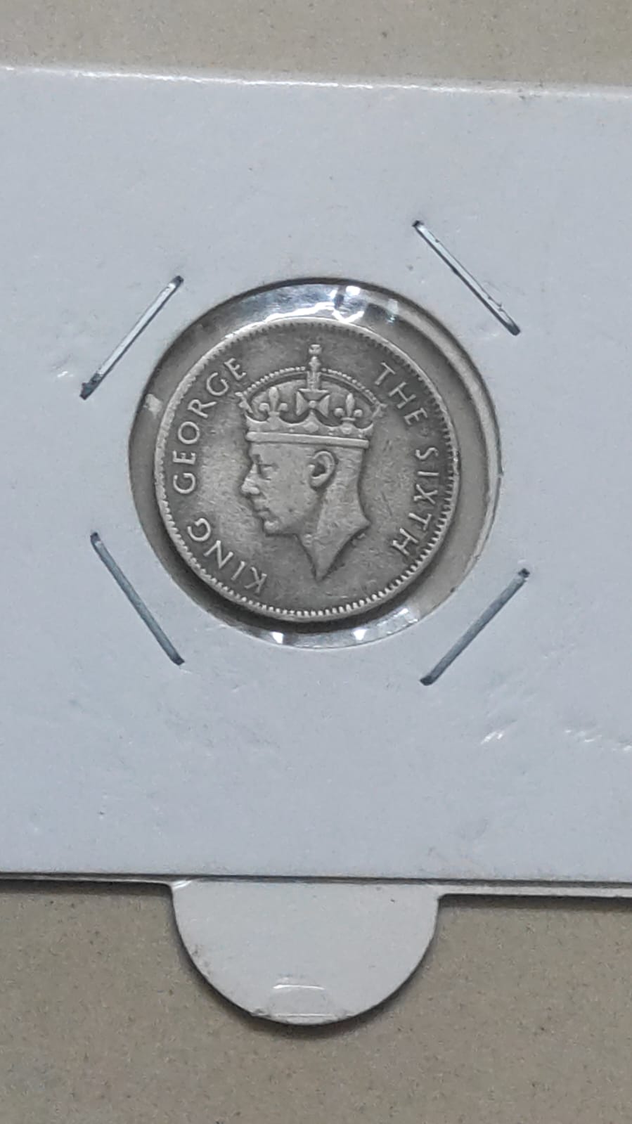 Silver Mauritius Quarter Rupee Coin 1935 George V (0.916 Silver) Scarce - Image 2