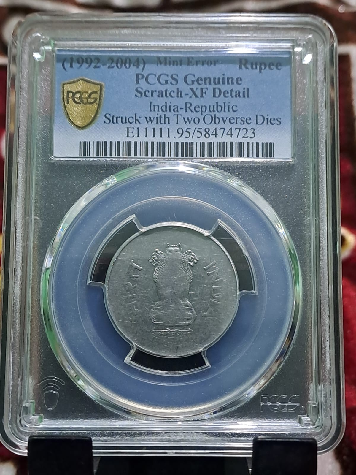 Sholey coin graded 2nd pics not available in india graded