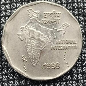 Two rupees 1998 magnatic coin unc