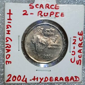 Two rupees 2004  hydrabad mint unc