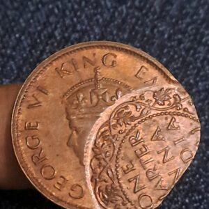 One quarter anna errors coin