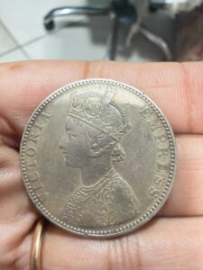 One rupess bikaner state coin