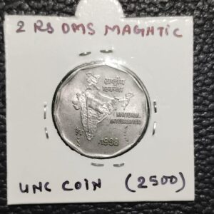 Two rupess oms coin 6 gm magnatic