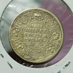 Half rupees 1940 #oms coin